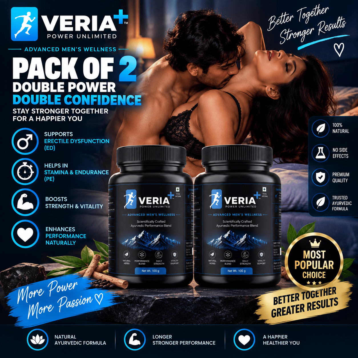 VERIA+ Power Unlimited Pack of 2